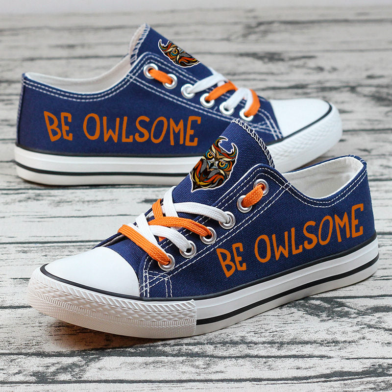 Owl Canvas Sneakers Shoes For Men Women Fans