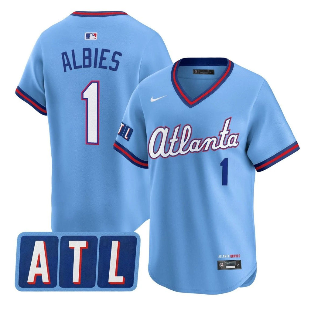 Ozzie Albies Jersey #1 Atlanta Braves 2026 City Connect Vapor Premier Stitched