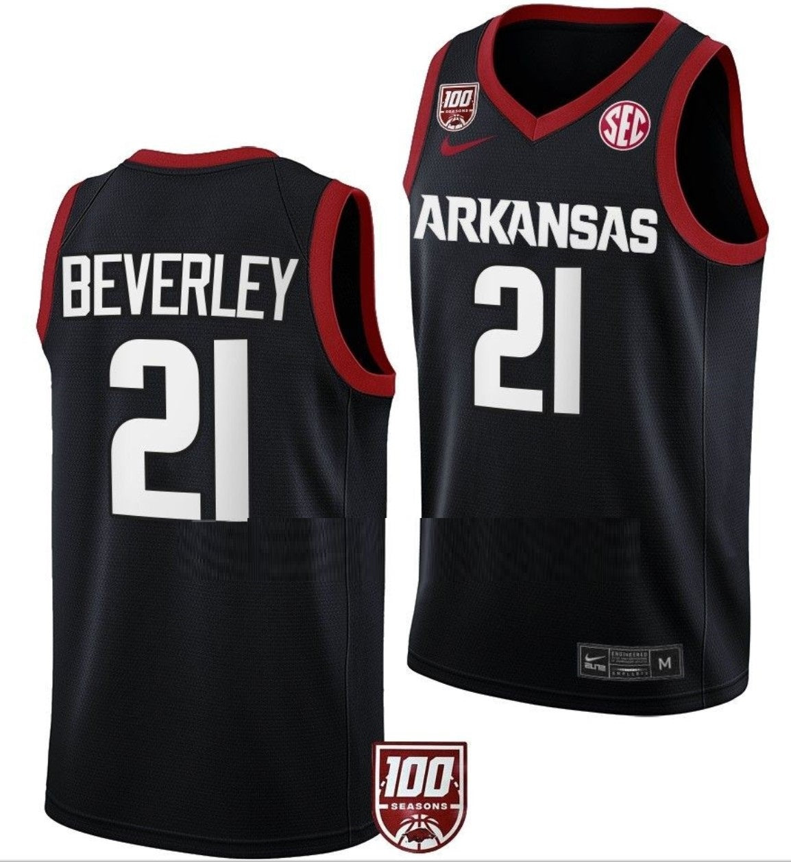 Patrick Beverley Jersey Arkansas Razorbacks College Basketball 100 Season #21