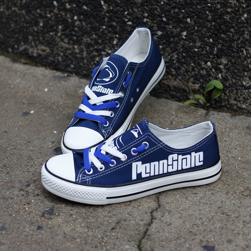 Penn State Nittany Lions Limited Print NCAA College Students Low Top Canvas Shoes Sport Sneakers 1