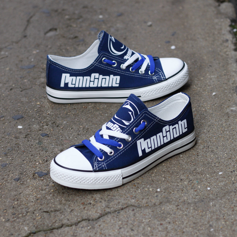 Penn State Nittany Lions Limited Print NCAA College Students Low Top Canvas Shoes Sport Sneakers 1