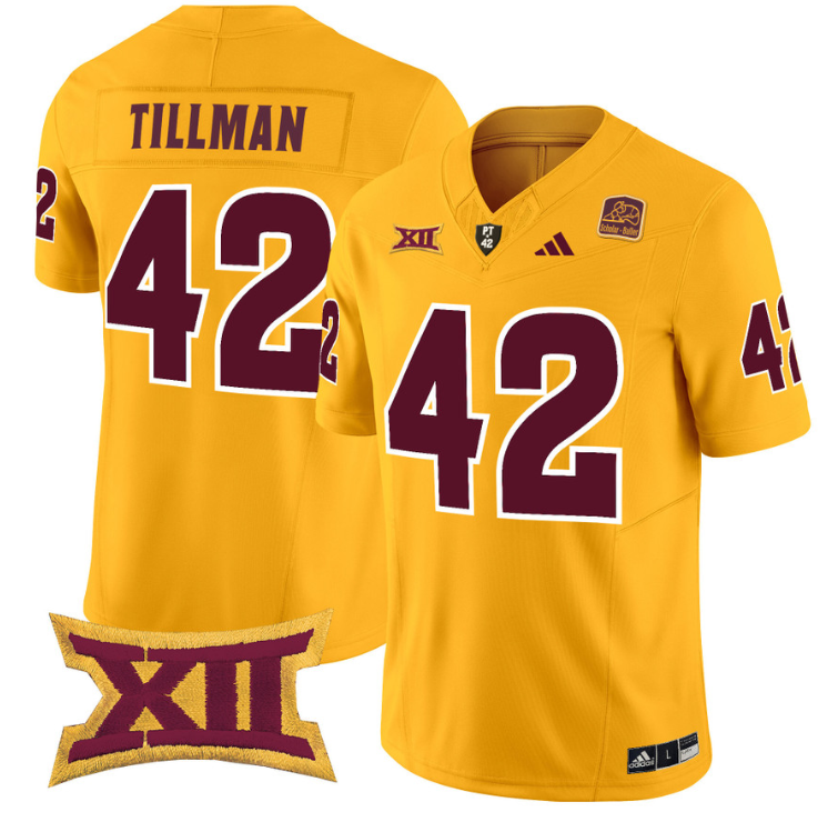Pat Tillman Jersey #42 Arizona State Sun Devils Vapor Limited College Football Gold