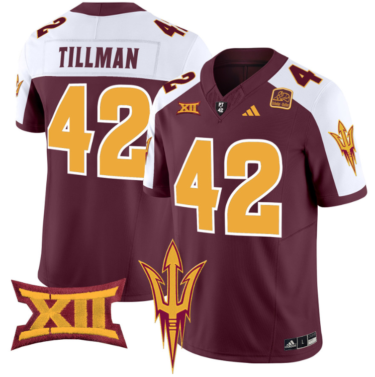Pat Tillman Jersey #42 Arizona State Sun Devils Vapor Limited College Football Maroon Alternate