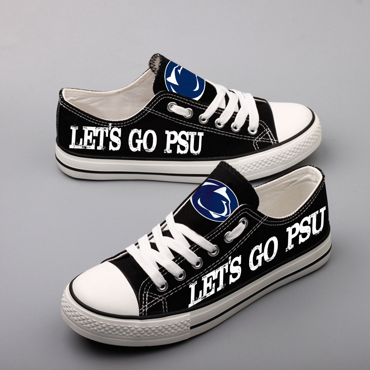 Penn State Nittany Lions Limited Print NCAA College Students Low Top Canvas Shoes Sport Sneakers 2