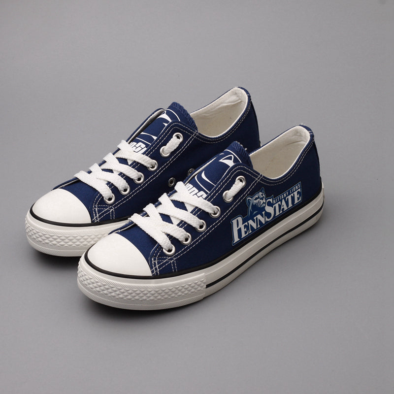Penn State Nittany Lions Limited Print NCAA College Students Low Top Canvas Shoes Sport Sneakers