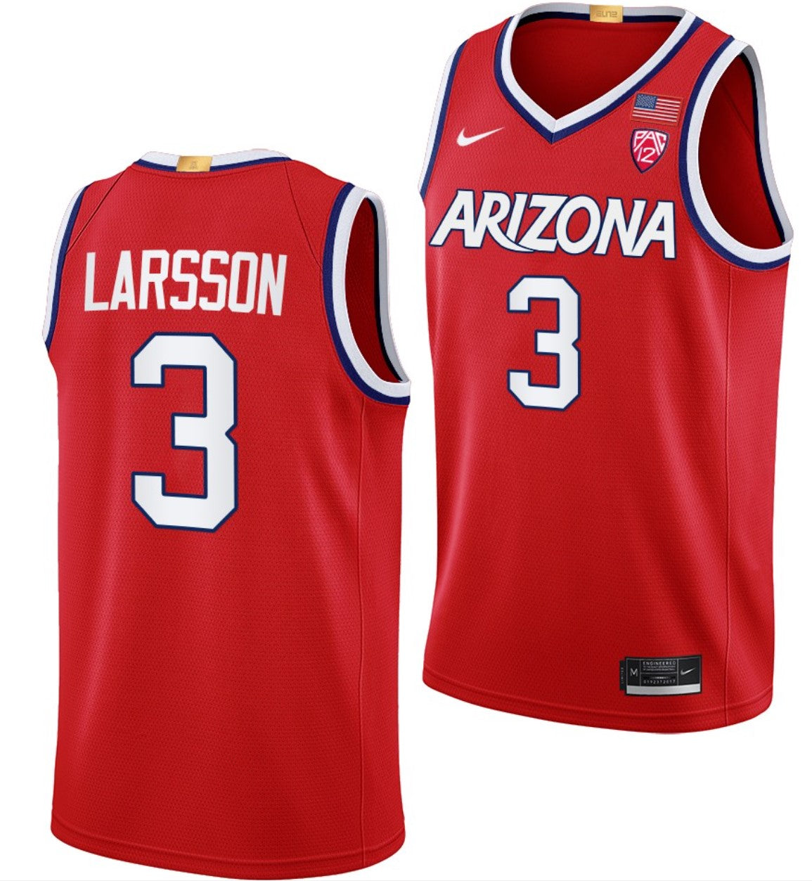 Pelle Larsson Jersey Arizona Wildcats College Basketball Limited #3