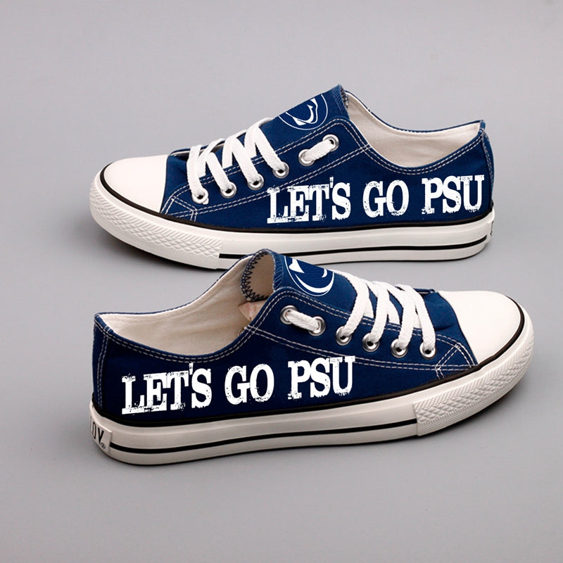 Penn State Nittany Lions Limited Print NCAA College Students Low Top Canvas Shoes Sport Sneakers 3