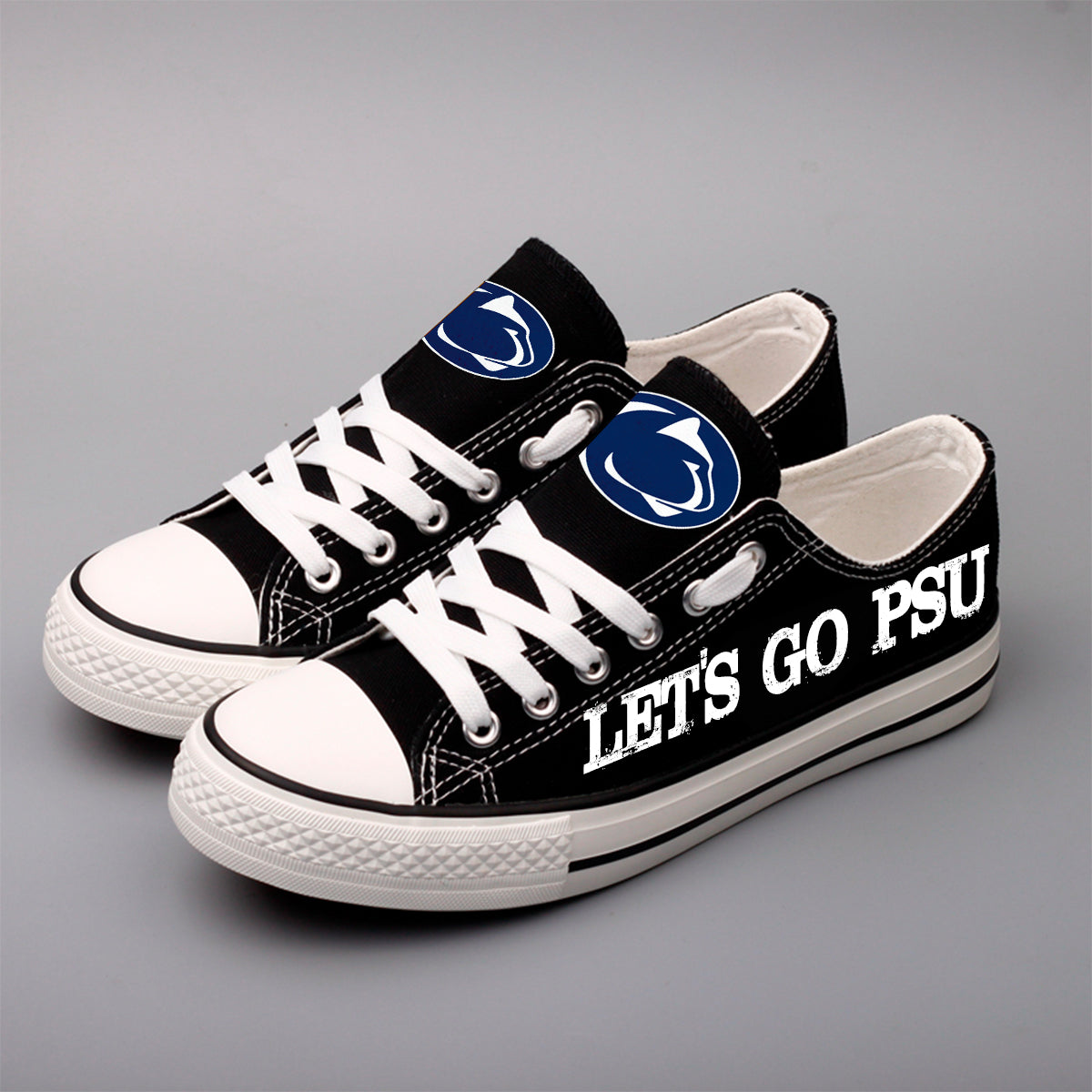Penn State Nittany Lions Limited Print NCAA College Students Low Top Canvas Shoes Sport Sneakers 2