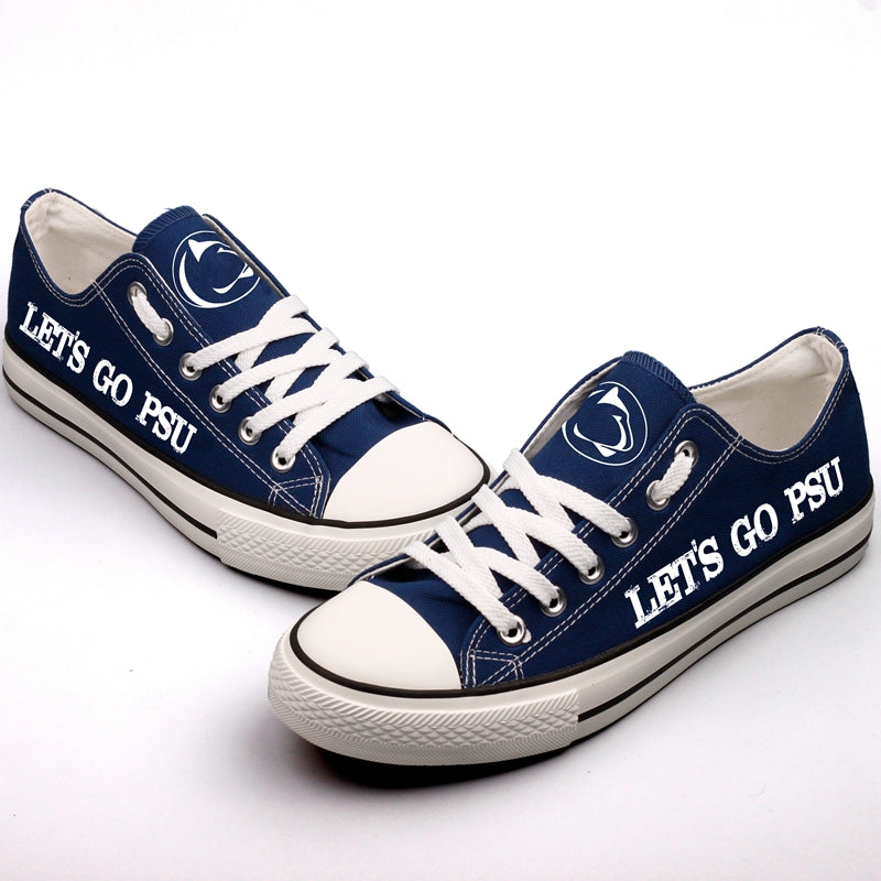 Penn State Nittany Lions Limited Print NCAA College Students Low Top Canvas Shoes Sport Sneakers 3