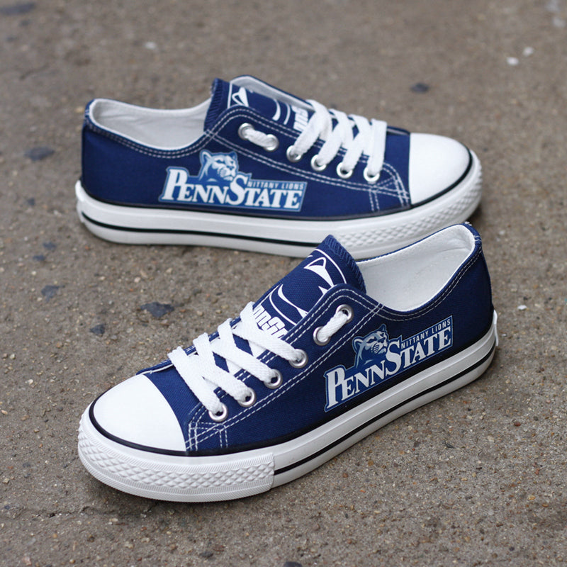 Penn State Nittany Lions Limited Print NCAA College Students Low Top Canvas Shoes Sport Sneakers