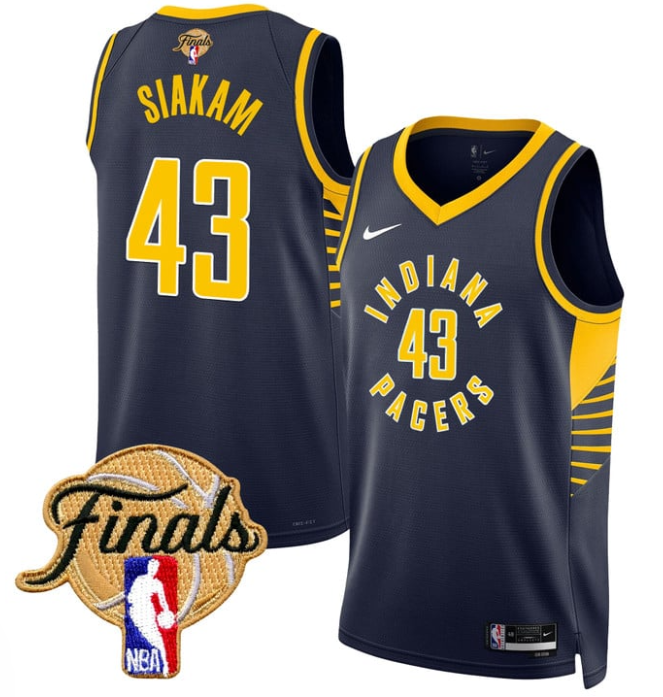 Pascal Siakam Jersey #43 Indiana Pacers 2025 Finals Swingman Stitched Icon