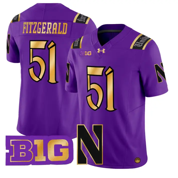 Pat Fitzgerald Jersey #51 Northwestern Wildcats 2026 Vapor Limited Stitched