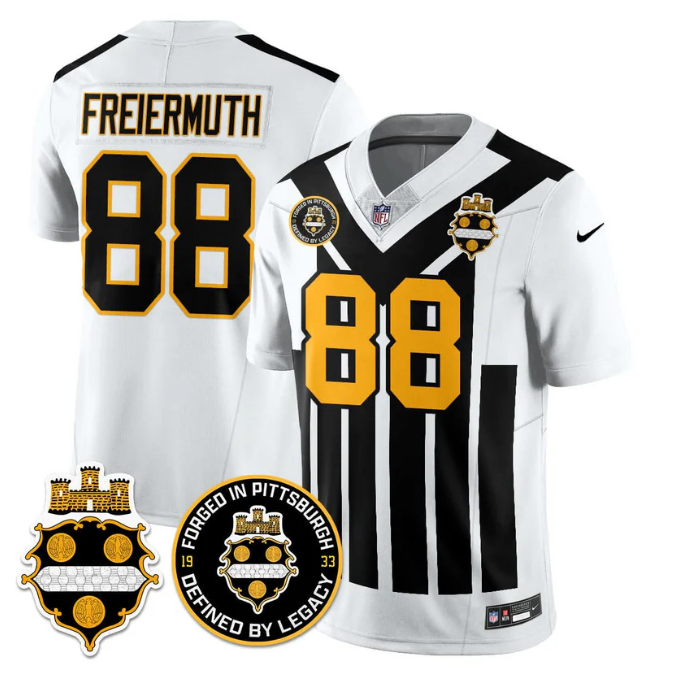 Pat Freiermuth Jersey #88 Alternate 1933 Throwback Limited All Stitched White