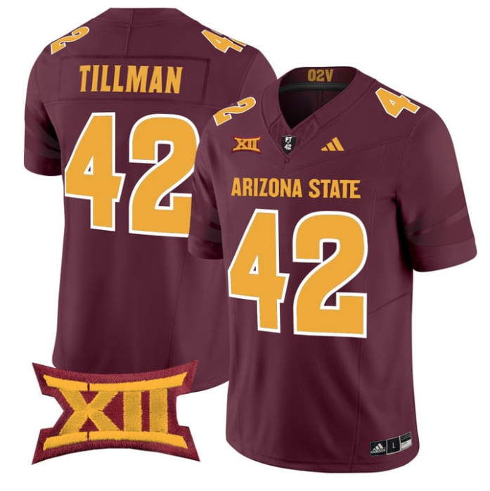 Pat Tillman Jersey #42 Arizona State Sun Devils 2025 Limited Stitched Maroon