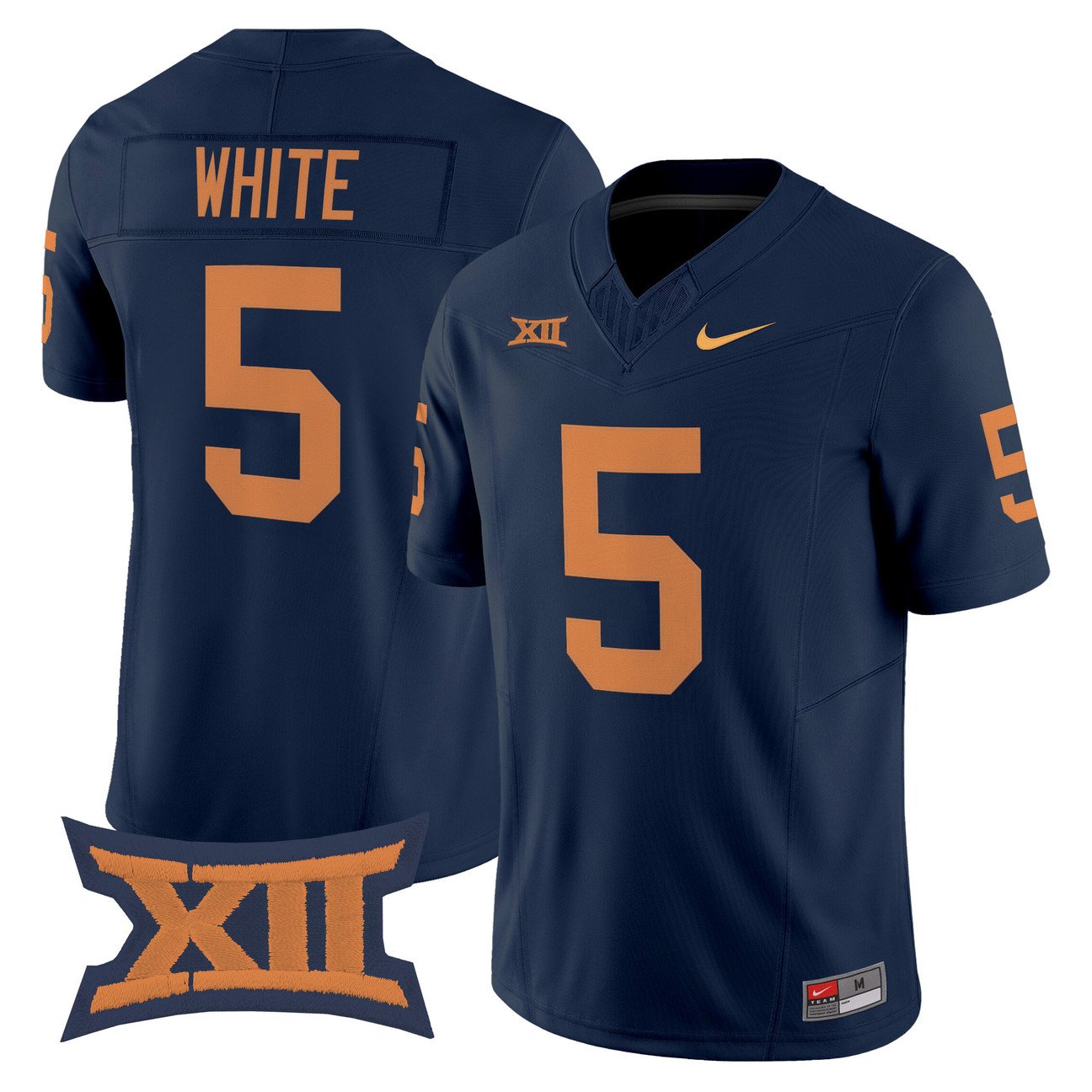 Pat White Jersey #5 West Virginia Mountaineers 1965 Throwback Vapor Stitched