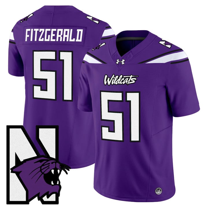 Pat Fitzgerald Jersey #51 Northwestern Wildcats Honoring 95 Vapor Limited Stitched
