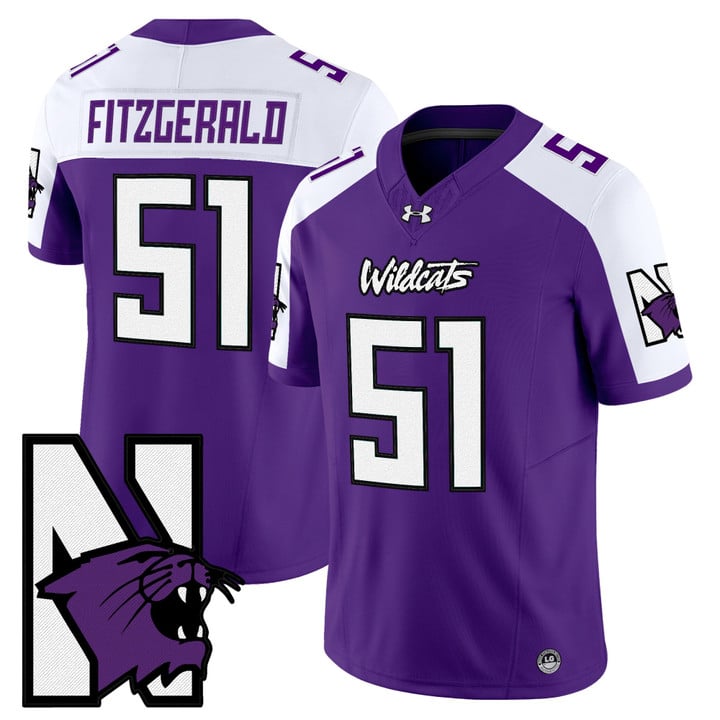 Pat Fitzgerald Jersey #51 Northwestern Wildcats Honoring 95 Vapor Limited Stitched