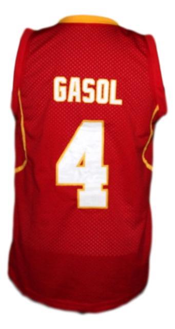 Pau Gasol Jersey #4 Team Spain Espana Basketball Red