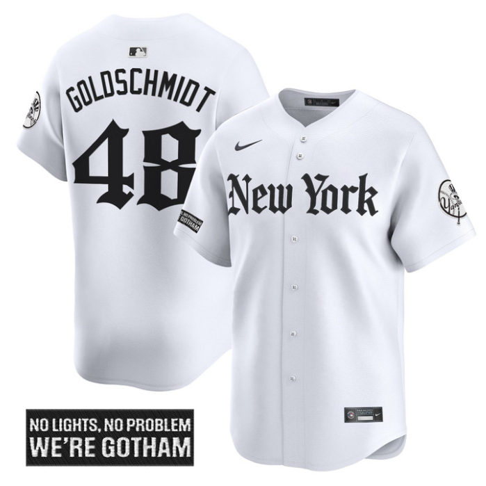 Paul Goldschmidt Jersey #48 New York Yankees Gothic Legacy Edition Vapor Premier Stitched White