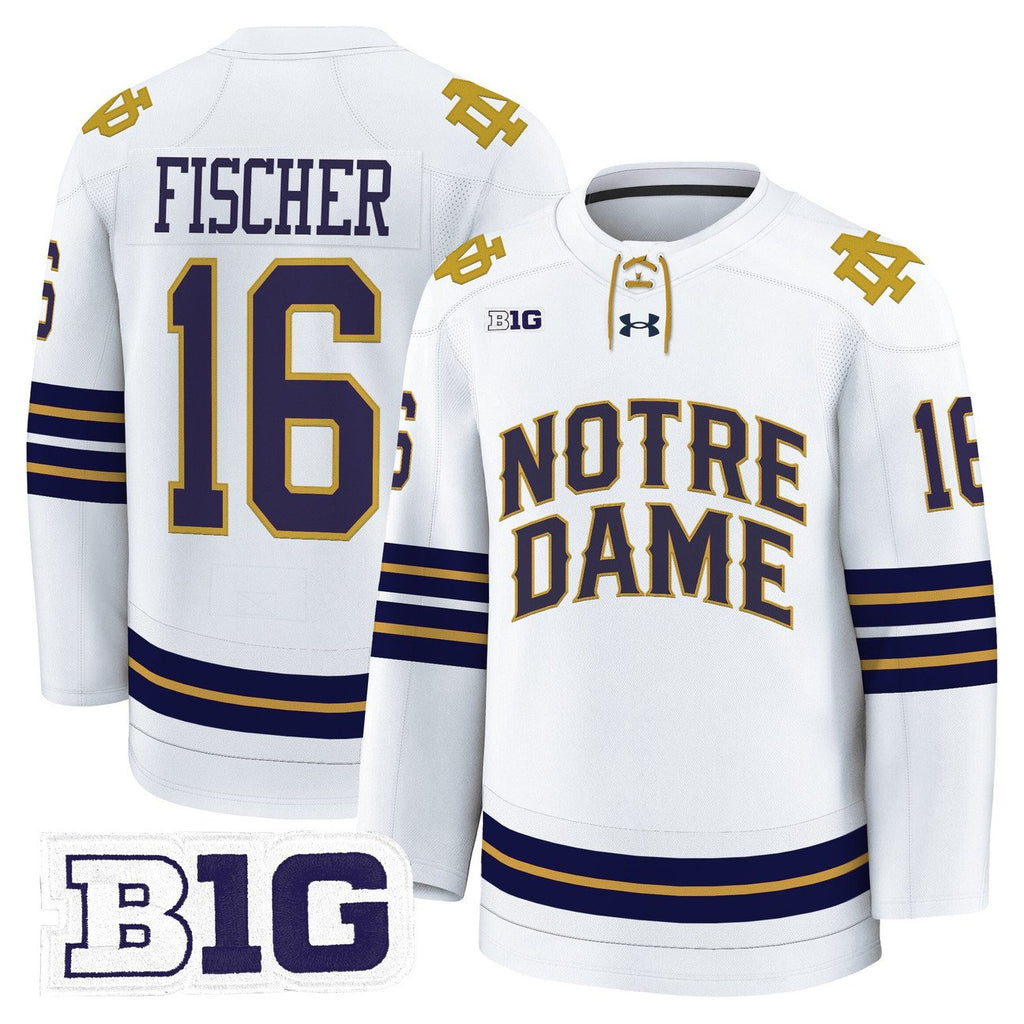 Paul Fischer Jersey #16 Notre Dame Fighting Irish 2025-26 Premium Stitched