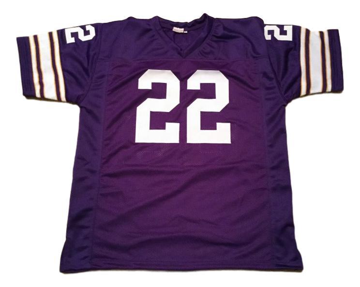 Paul Krause CUSTOM STITCHED Unsigned Football Jersey Purple