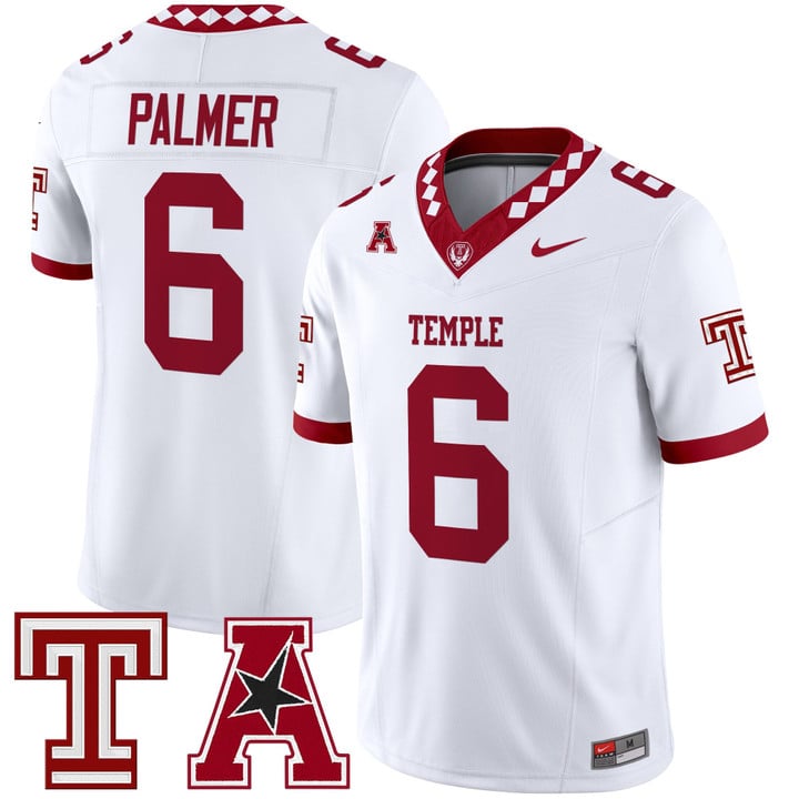 Paul Palmer Jersey #6 Temple Owls 2025 Vapor Limited Stitched