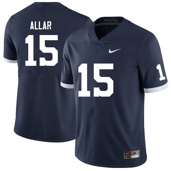 Penn State Drew Allar Jersey #15 College Football Game Navy Retro