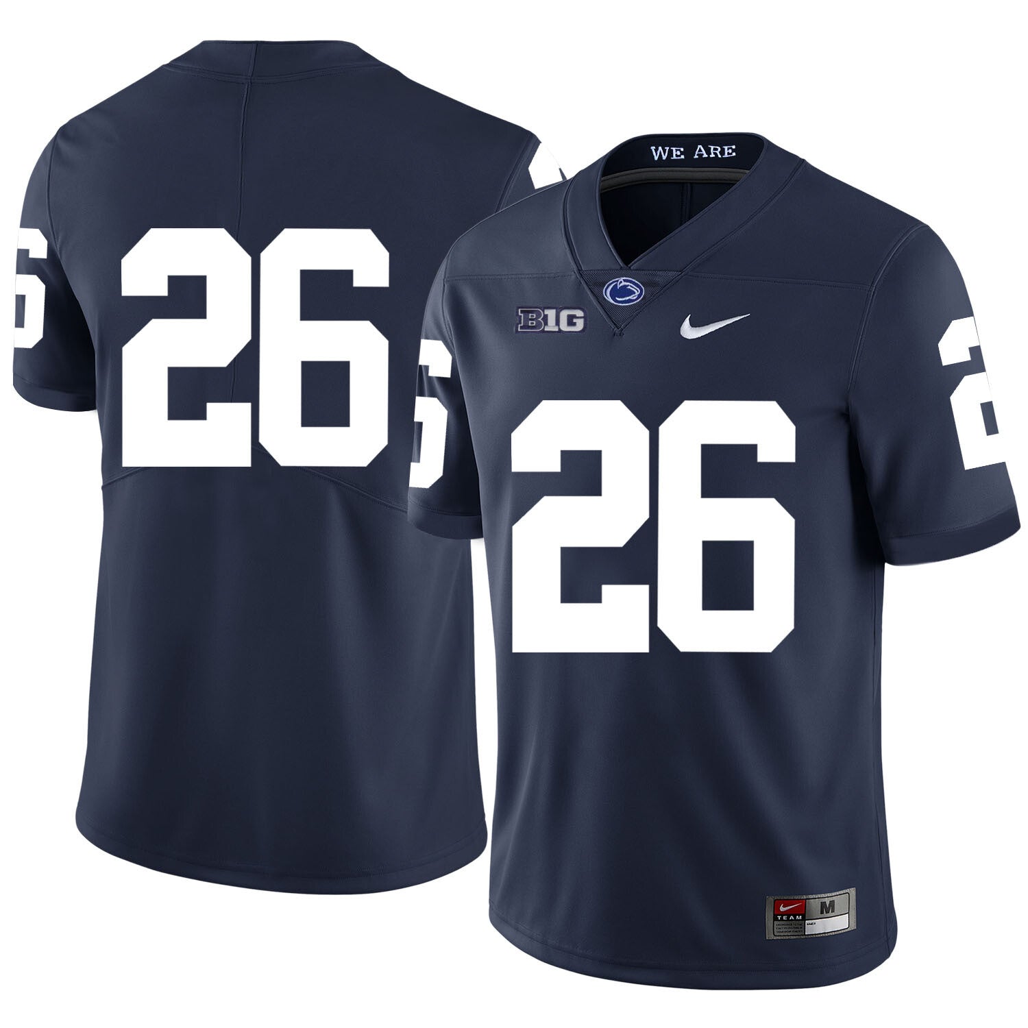 Penn State Nittany Lions #26 Saquon Barkley Football Jersey No Name Dark Blue