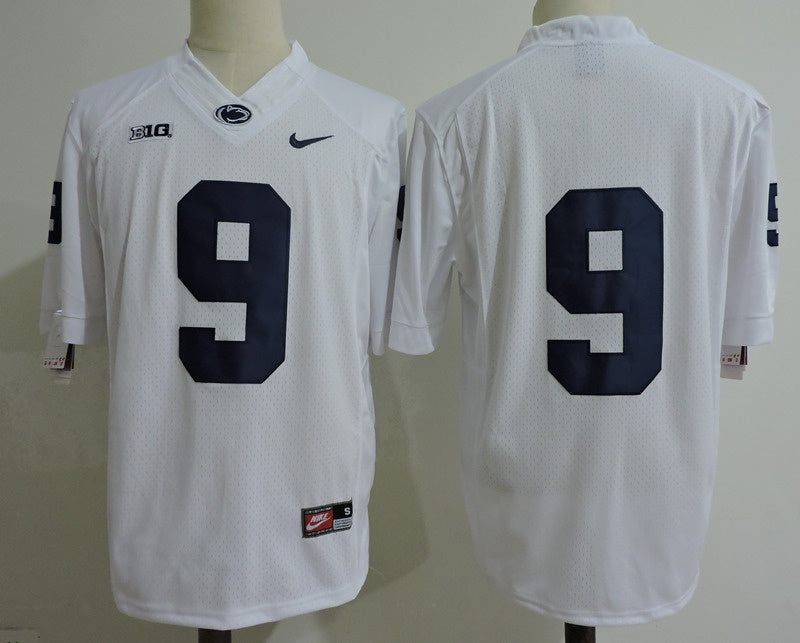 Penn State Nittany Lions #9 No Name Football Jersey White