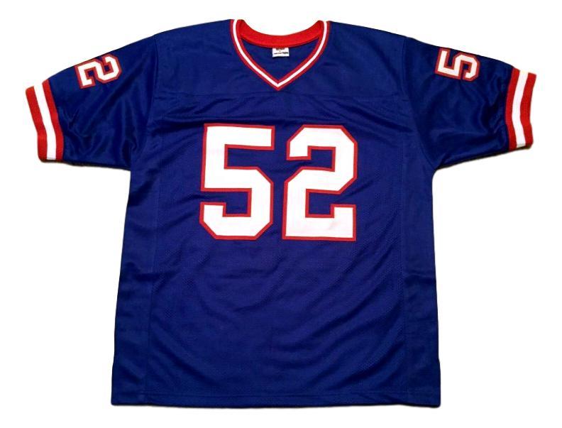 Pepper Johnson CUSTOM STITCHED Unsigned Football Jersey Blue