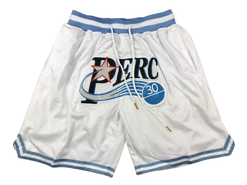 Perc O’Cet #30 Basketball Shorts White
