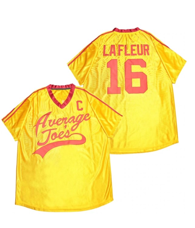 Peter Lafluer Average Joes Baseball Jersey Yellow