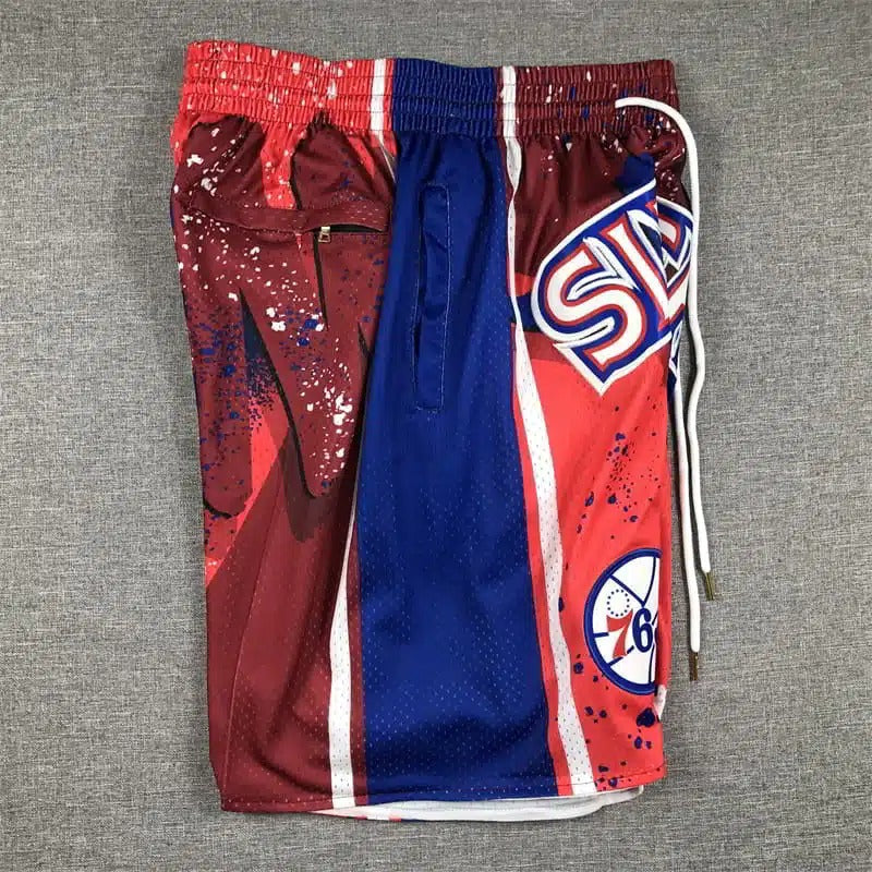 Philadelphia 76ers 1996-97 Hyper Hoops Shorts - Basketball Shorts Store