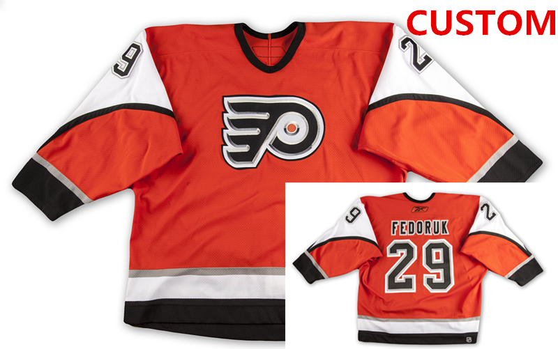 Philadelphia Flyers Custom White 2022 Reverse Retro Stitched Jersey
