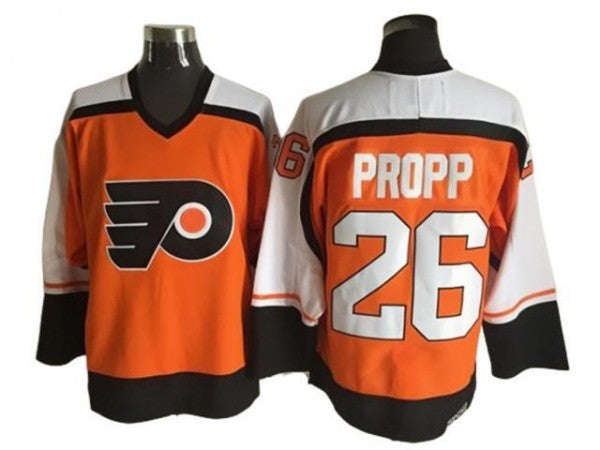 Philadelphia Flyers #26 Brian Propp Vintage CCM Jersey - Orange