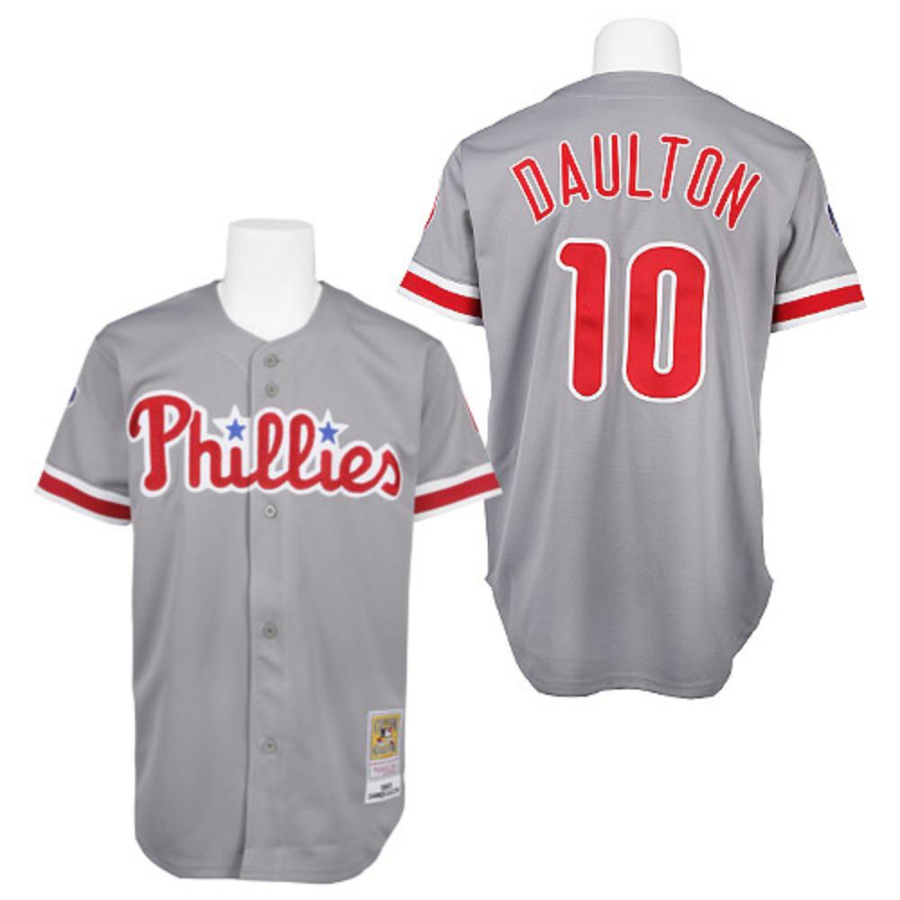 Philadelphia Phillies Darren Daulton Gray Throwback Jersey
