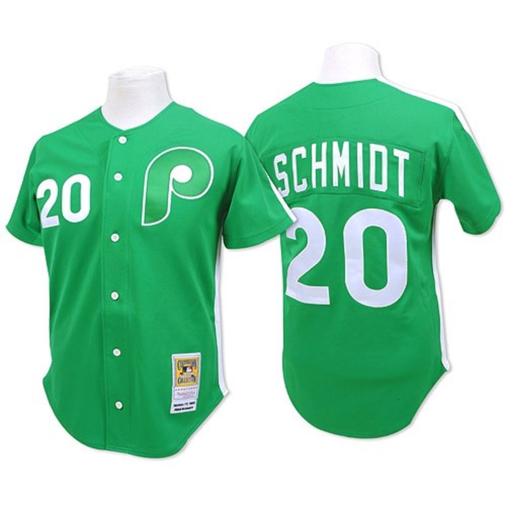 Philadelphia Phillies Mike Schmidt Green Throwback Jersey