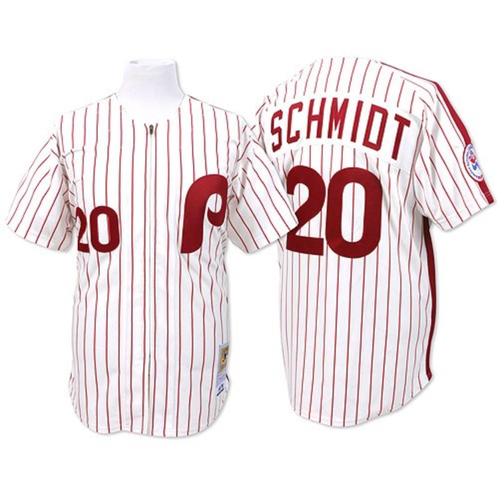 Philadelphia Phillies Mike Schmidt White 1983 Throwback Jersey