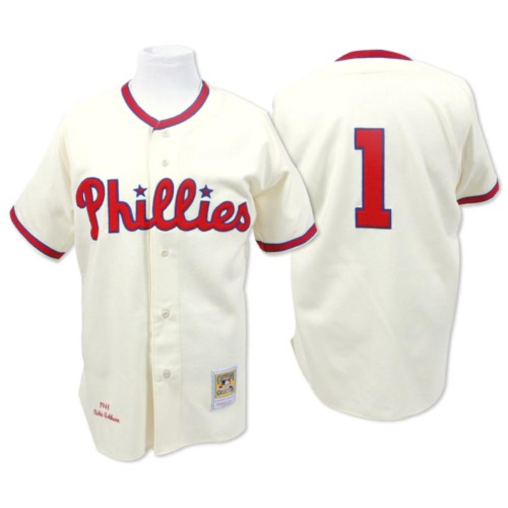 Philadelphia Phillies Richie Ashburn Gray 1948 Throwback Jersey