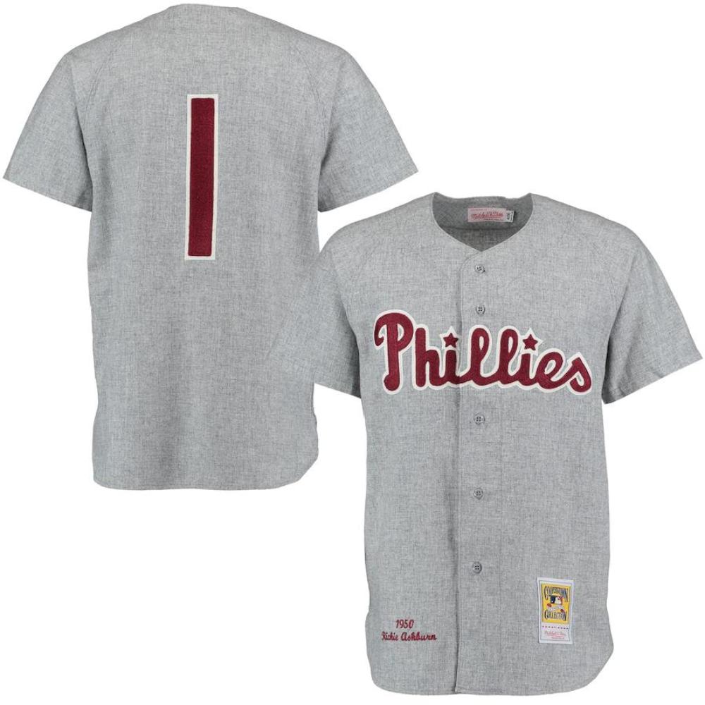 Philadelphia Phillies Robin Roberts Cream 1936 Throwback Jersey