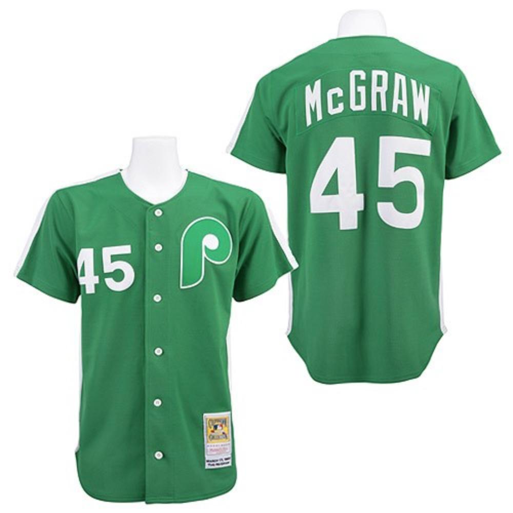 Philadelphia Phillies Tug McGraw Green Throwback Jersey