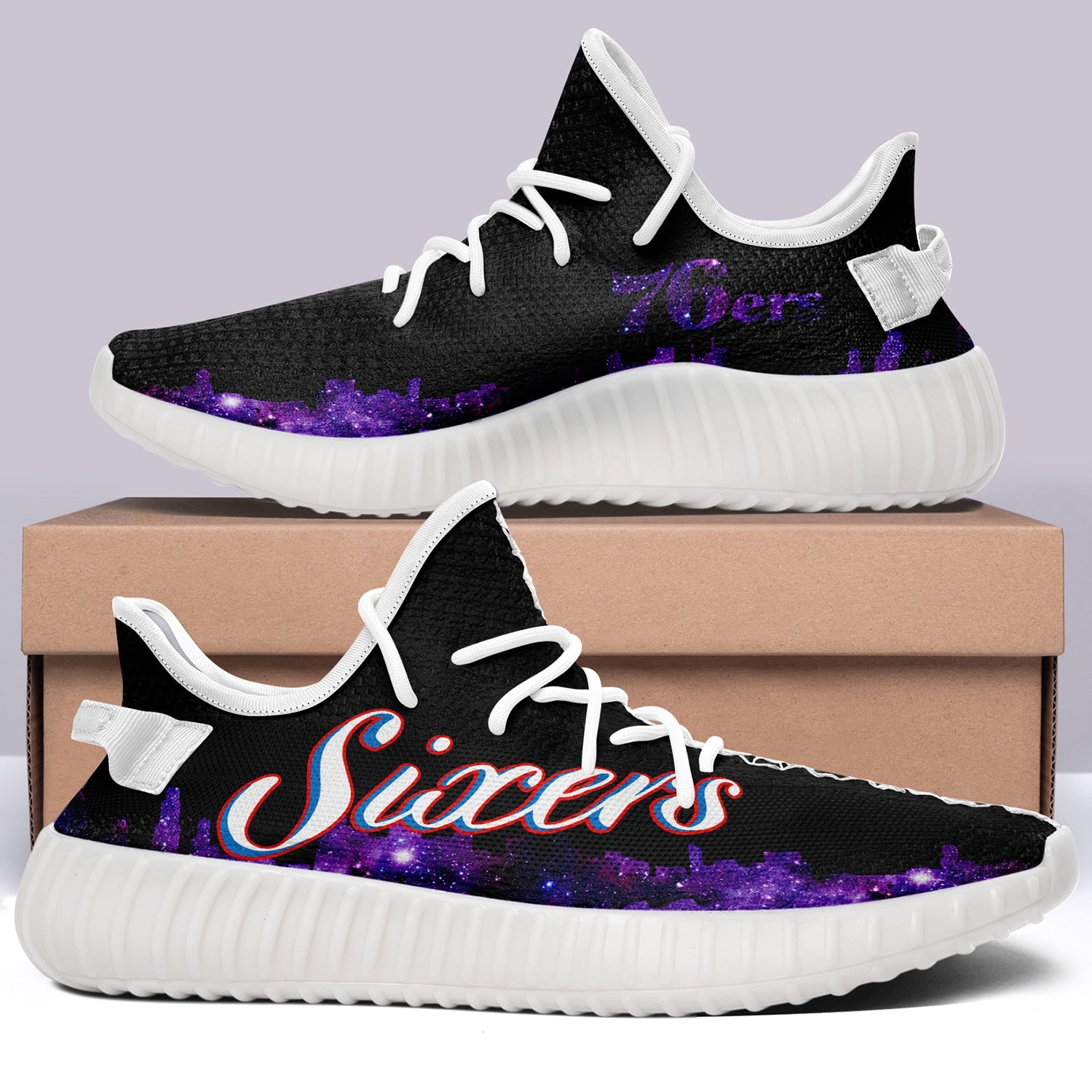 Philadelphia 76ers NBA 350v Yeezy Sneakers For Men Women Fans