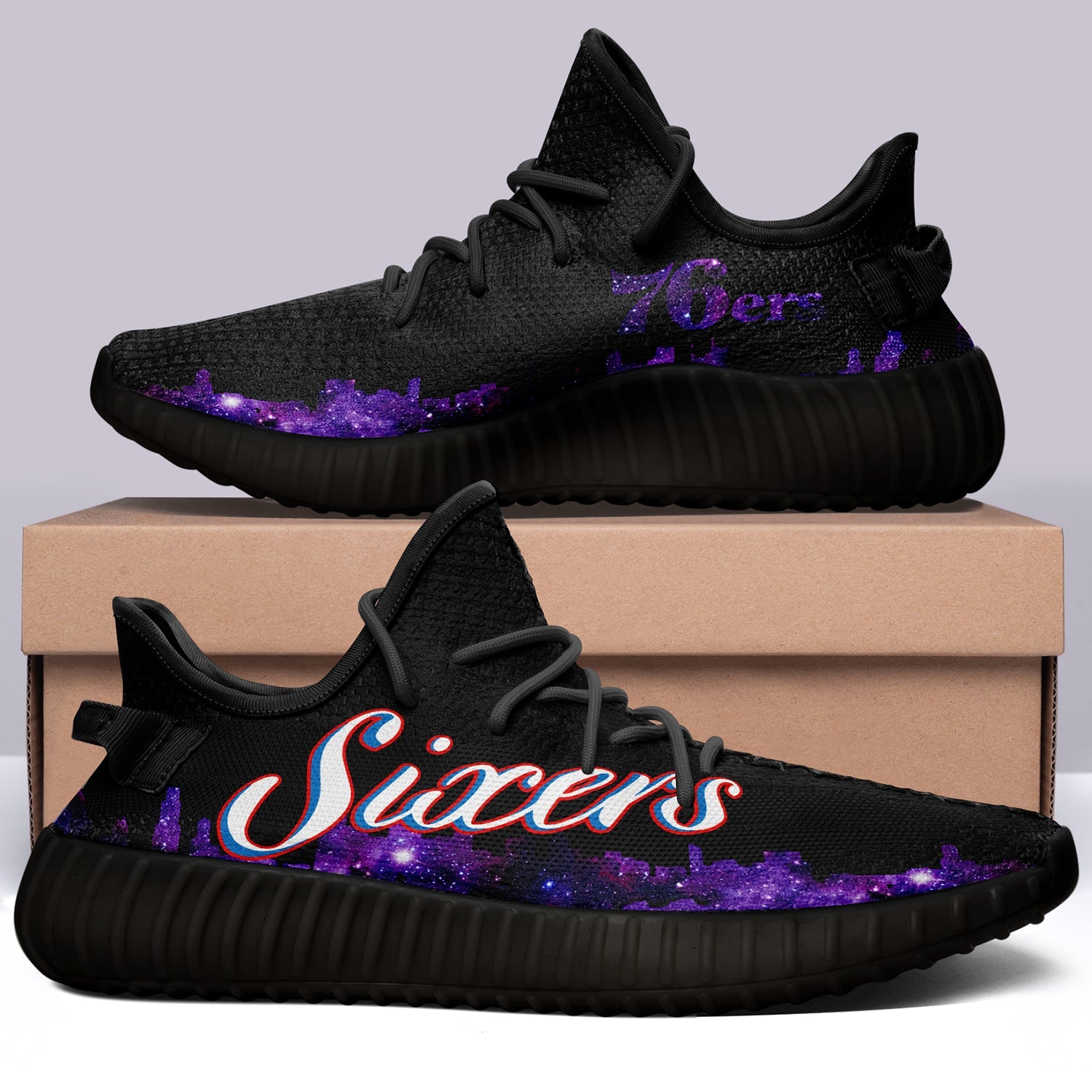 Philadelphia 76ers NBA 350v Yeezy Sneakers For Men Women Fans