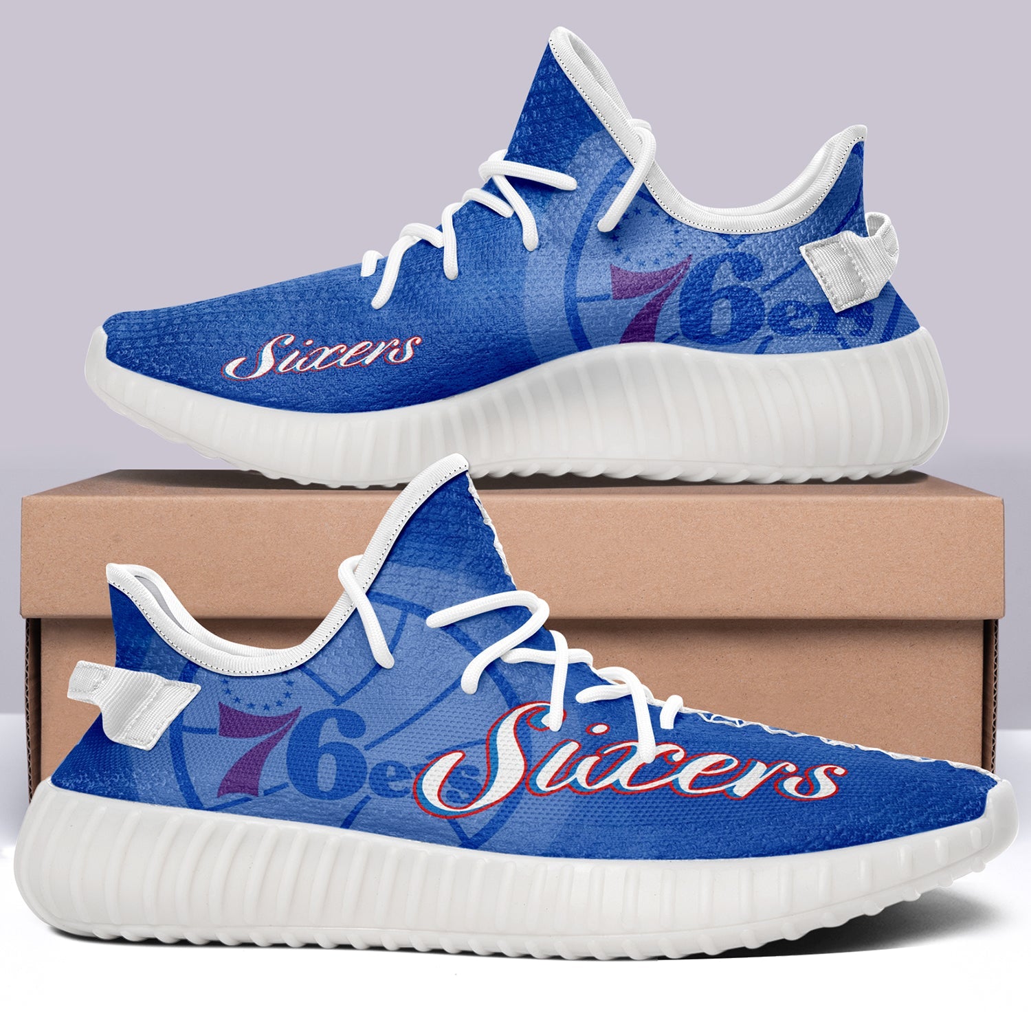Philadelphia 76ers NBA 350v Yeezy Sneakers For Men Women Fans