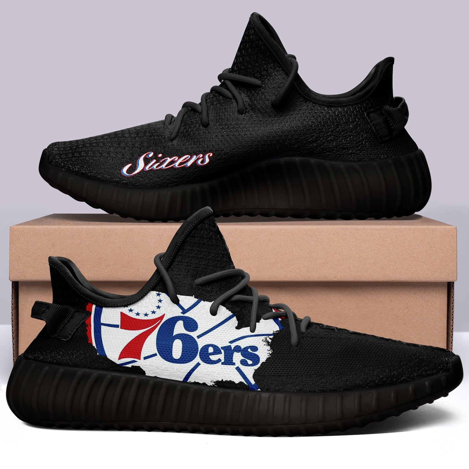 Philadelphia 76ers NBA 350v Yeezy Sneakers For Men Women Fans