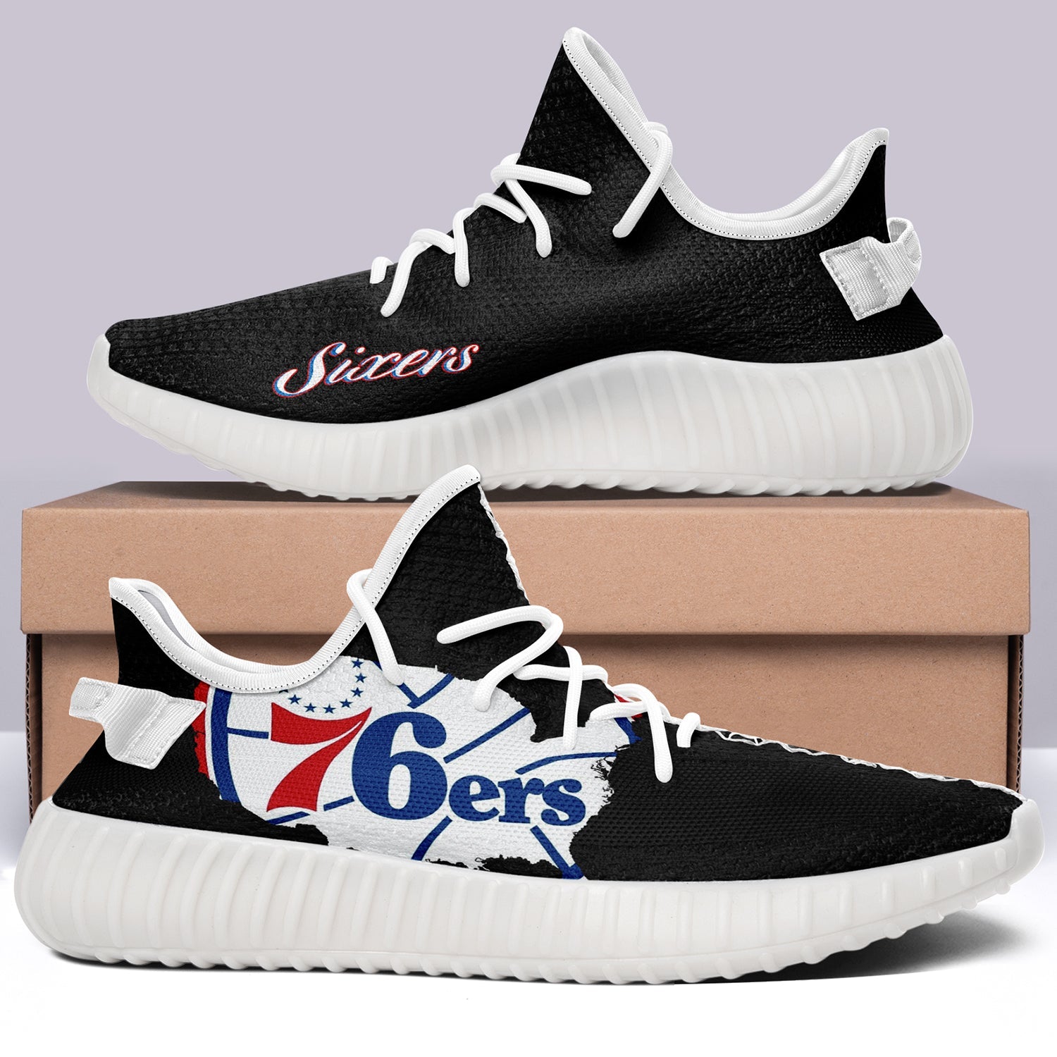 Philadelphia 76ers NBA 350v Yeezy Sneakers For Men Women Fans