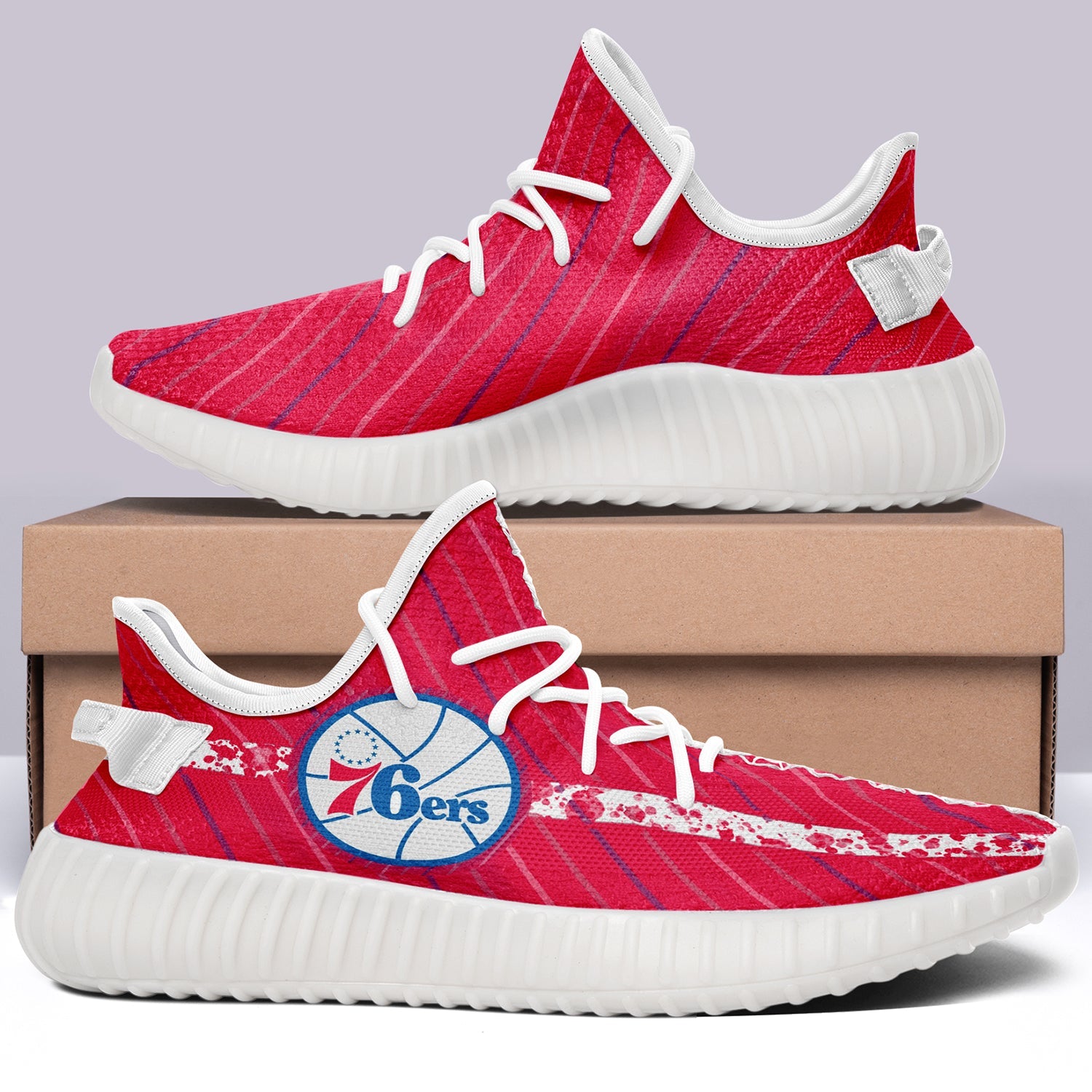 Philadelphia 76ers NBA 350v Yeezy Sneakers For Men Women Fans