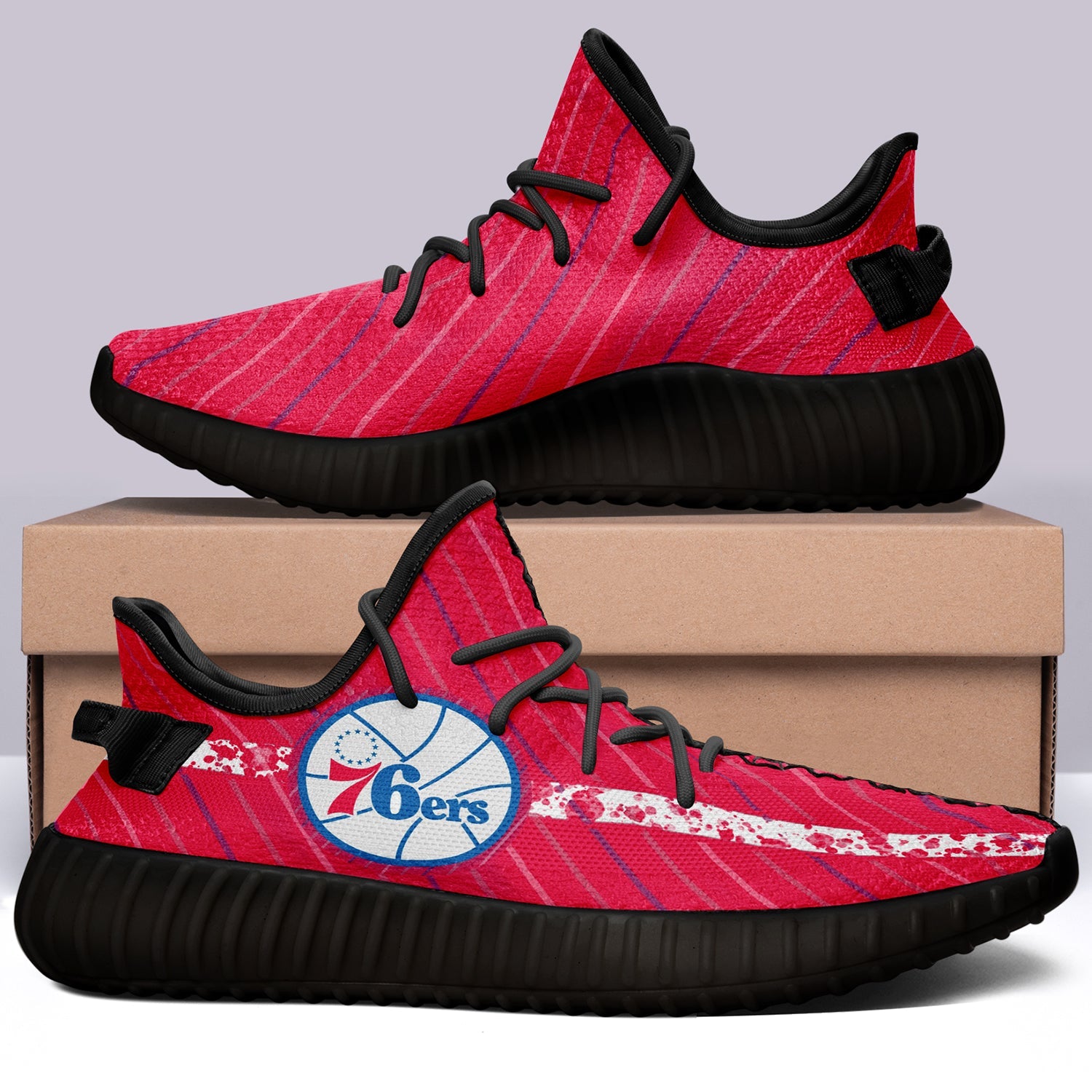 Philadelphia 76ers NBA 350v Yeezy Sneakers For Men Women Fans