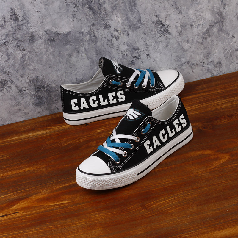 Philadelphia Eagles Low Top Canvas Sport Sneakers Shoes For Men Women Fans