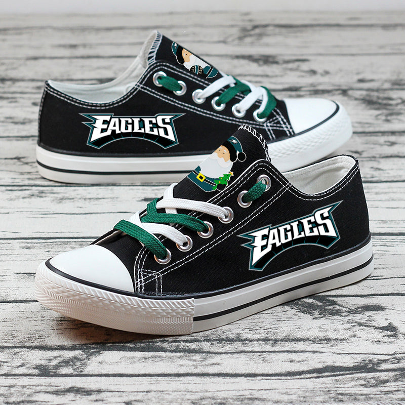 Philadelphia Eagles Low Top Canvas Sport Sneakers Shoes For Men Women Fans
